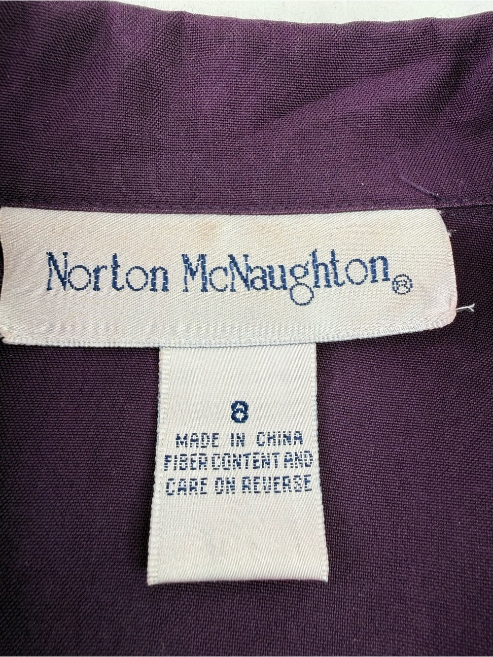 Norton McNaughton Purple Button-Front Utility Jacket Style Blouse Size 8 - Picture 3 of 8